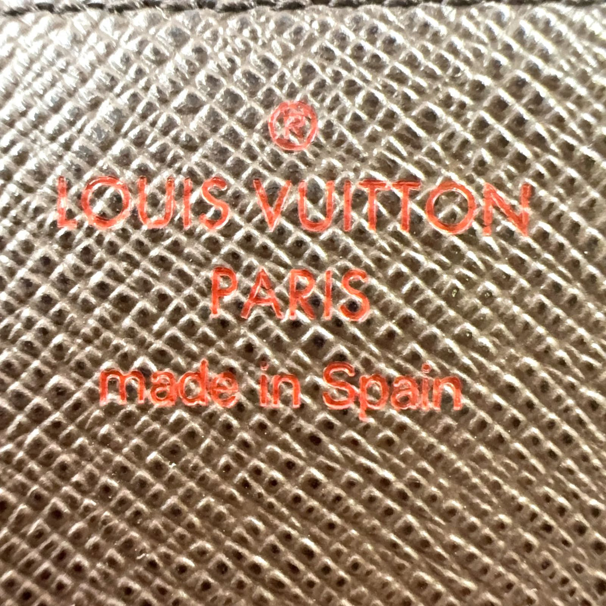 Louis Vuitton Envelope Business Card Holder Damier Ebene Leather Brown Case — view 5