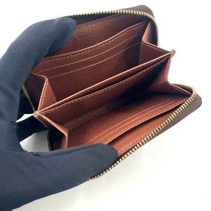 Louis Vuitton Zippy Coin Purse Monogram Leather Brown Gold — view 3
