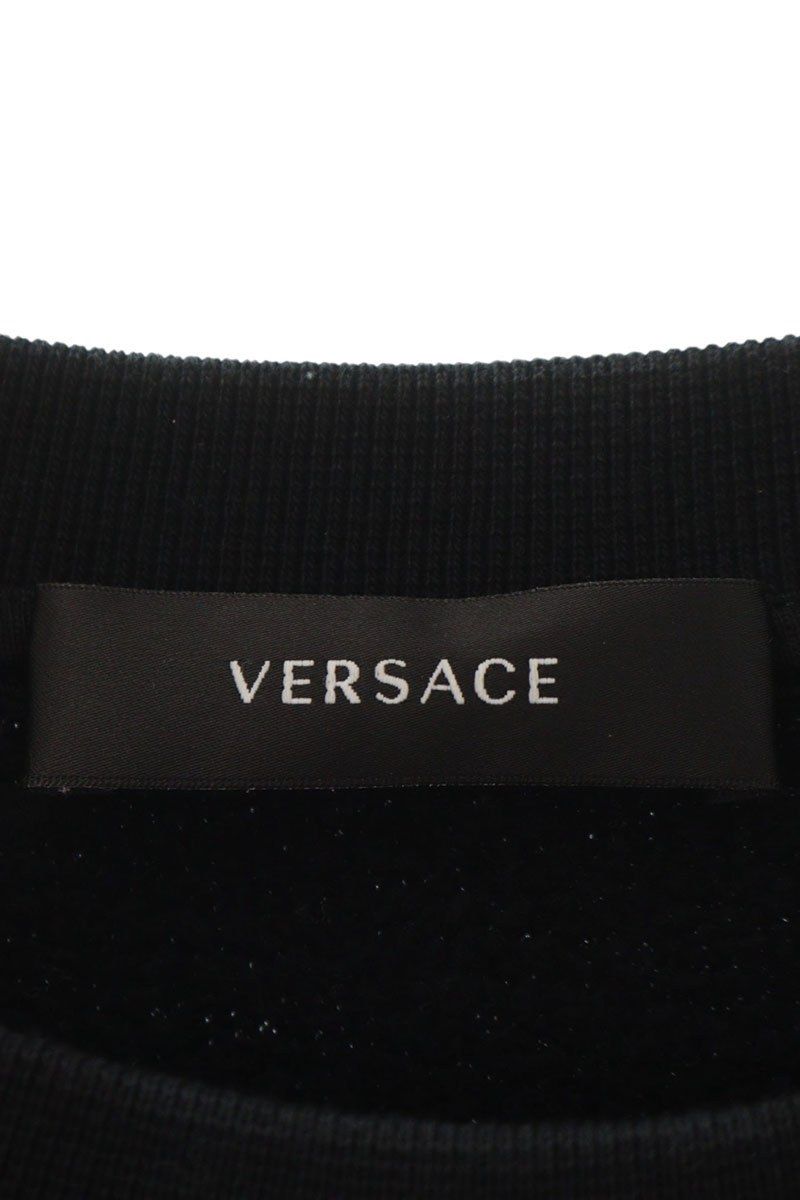 Versace Logo Embroidery Crew Neck Sweatshirt — view 3