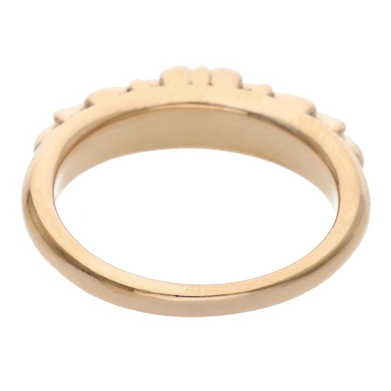 Chrome Hearts Babyclsc P D Baby Classic Floral Cross Pave Diamond Gold Ring — view 2