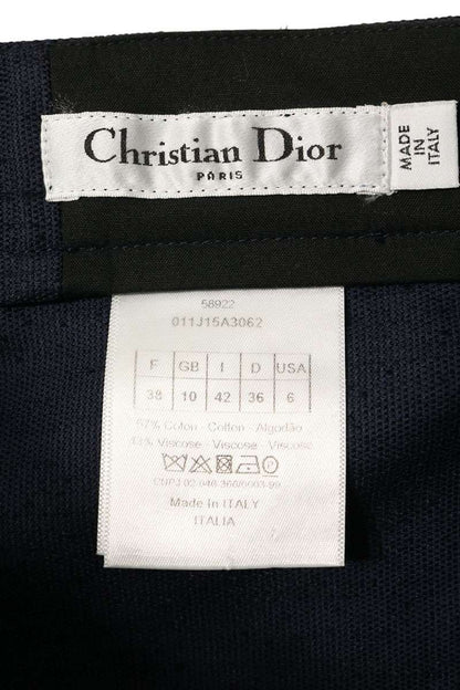Dior Cotton Long Chien Tan Skirt 38 — view 3