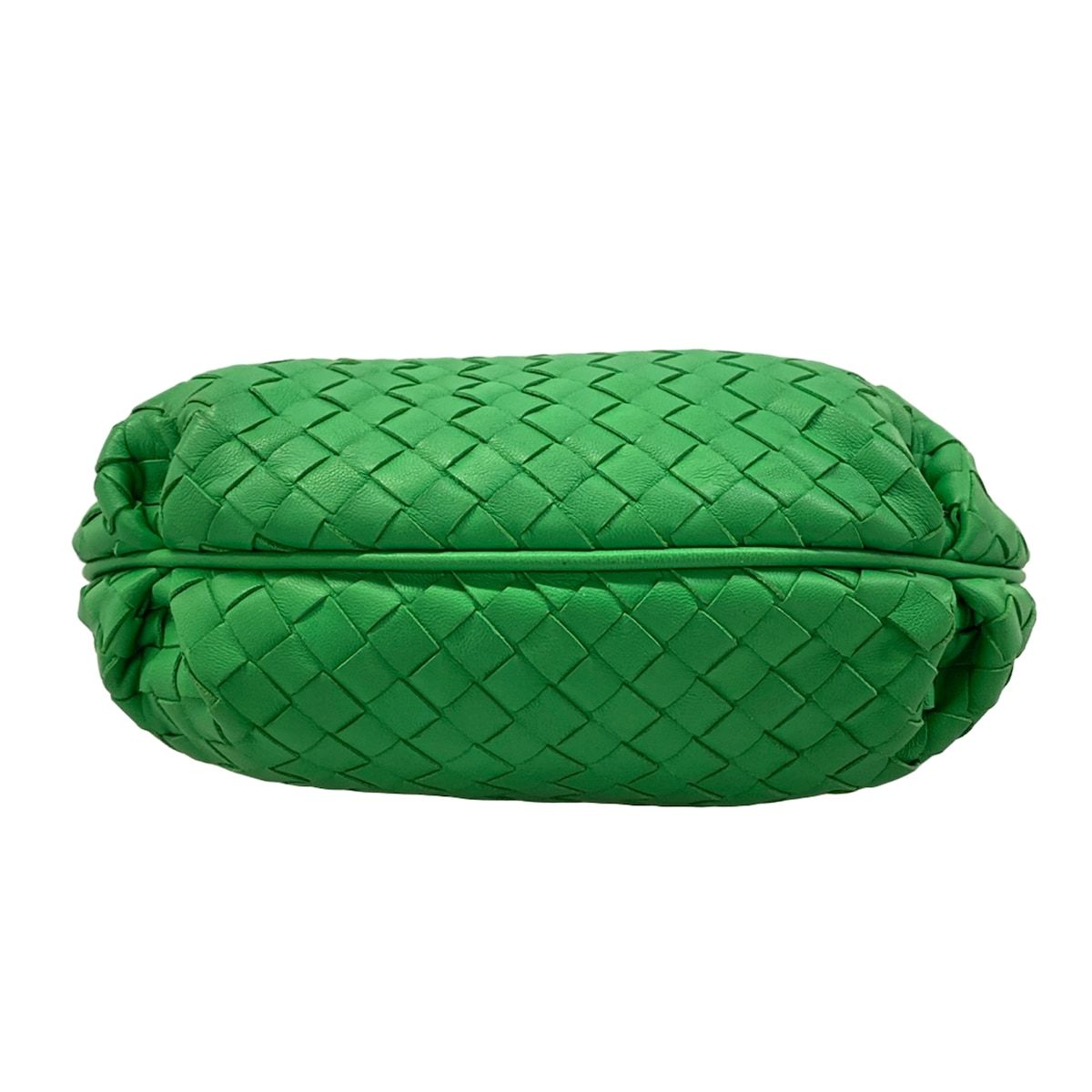 Bottega Veneta Shoulder Bag Intrecciato Green Leather — view 5