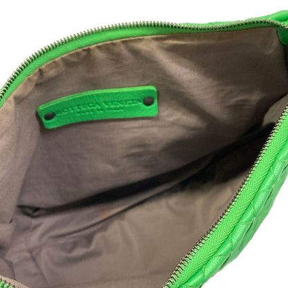 Bottega Veneta Shoulder Bag Intrecciato Green Leather — view 7
