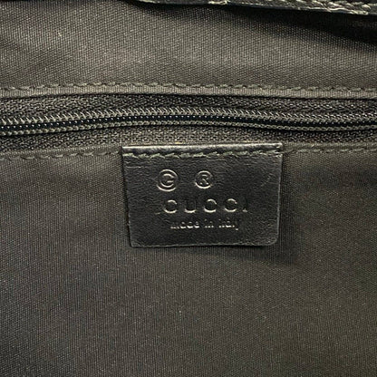 Gucci Handbag GG Pattern Green Black Leather — view 8