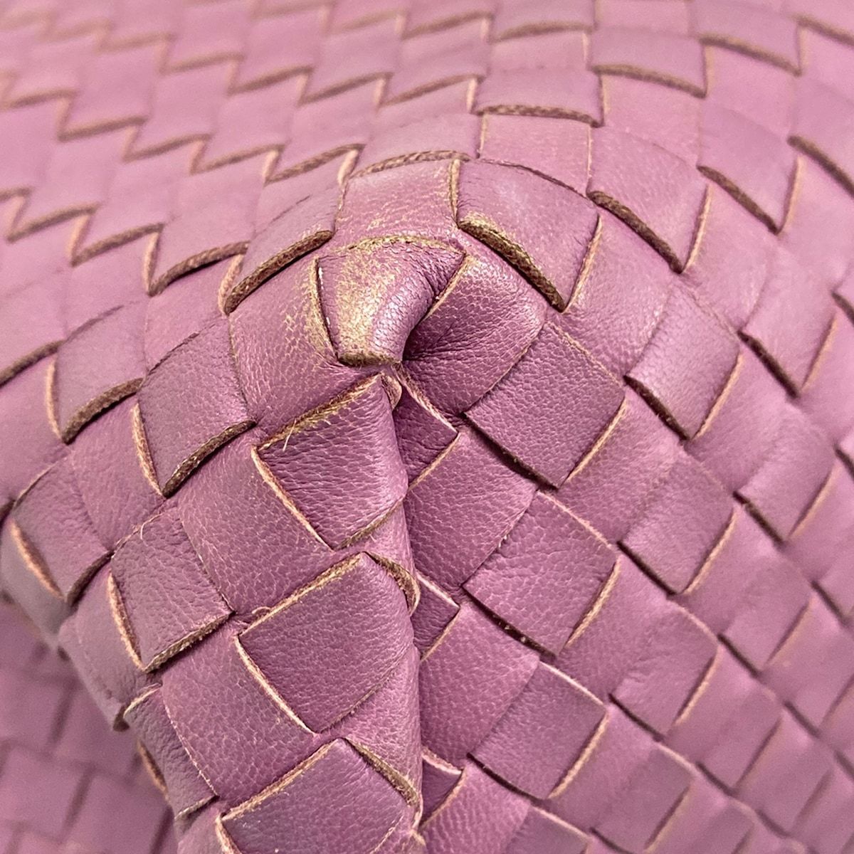 Bottega Veneta Tote Bag Intrecciato Pink Leather — view 6