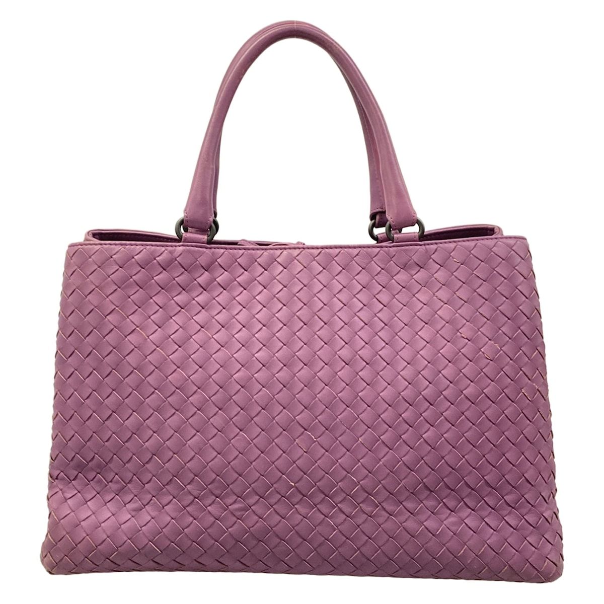 Bottega Veneta Tote Bag Intrecciato Pink Leather