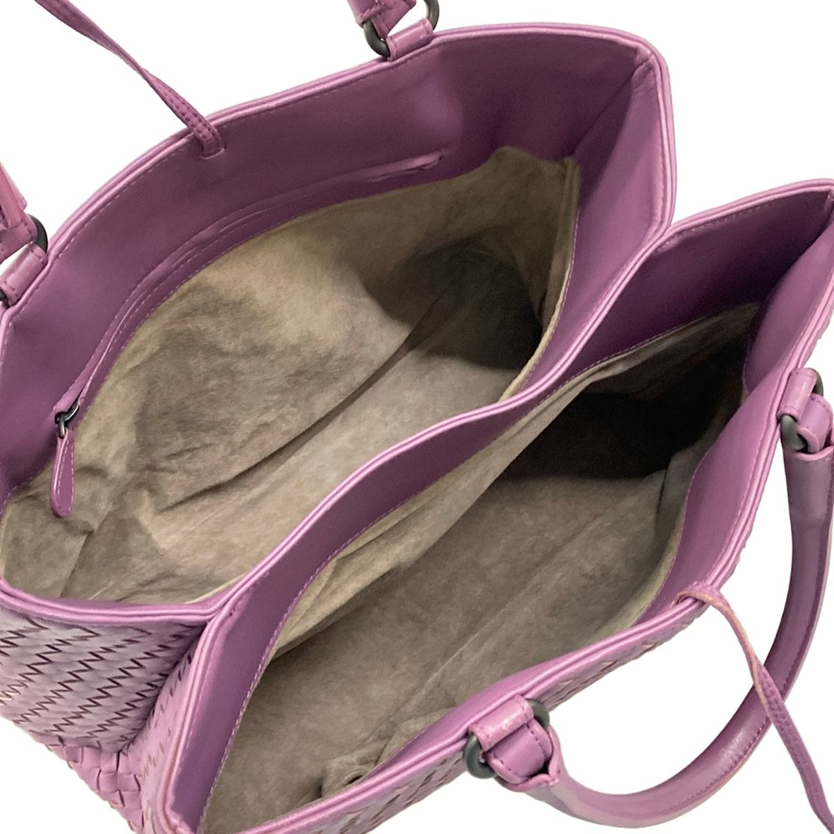 Bottega Veneta Tote Bag Intrecciato Pink Leather — view 7