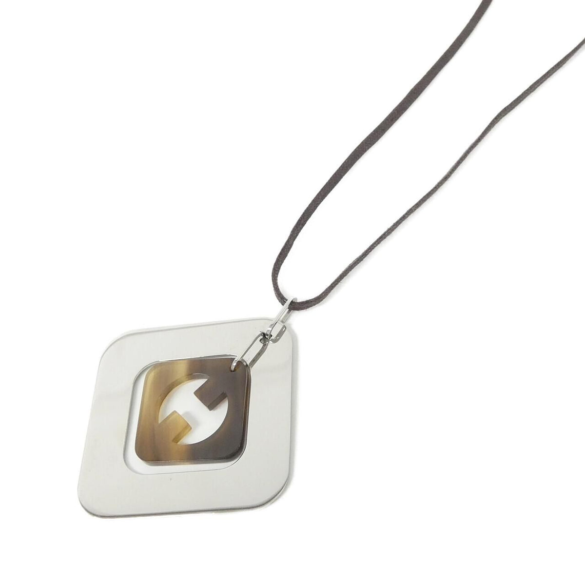 Hermes Perforation Necklace Silver