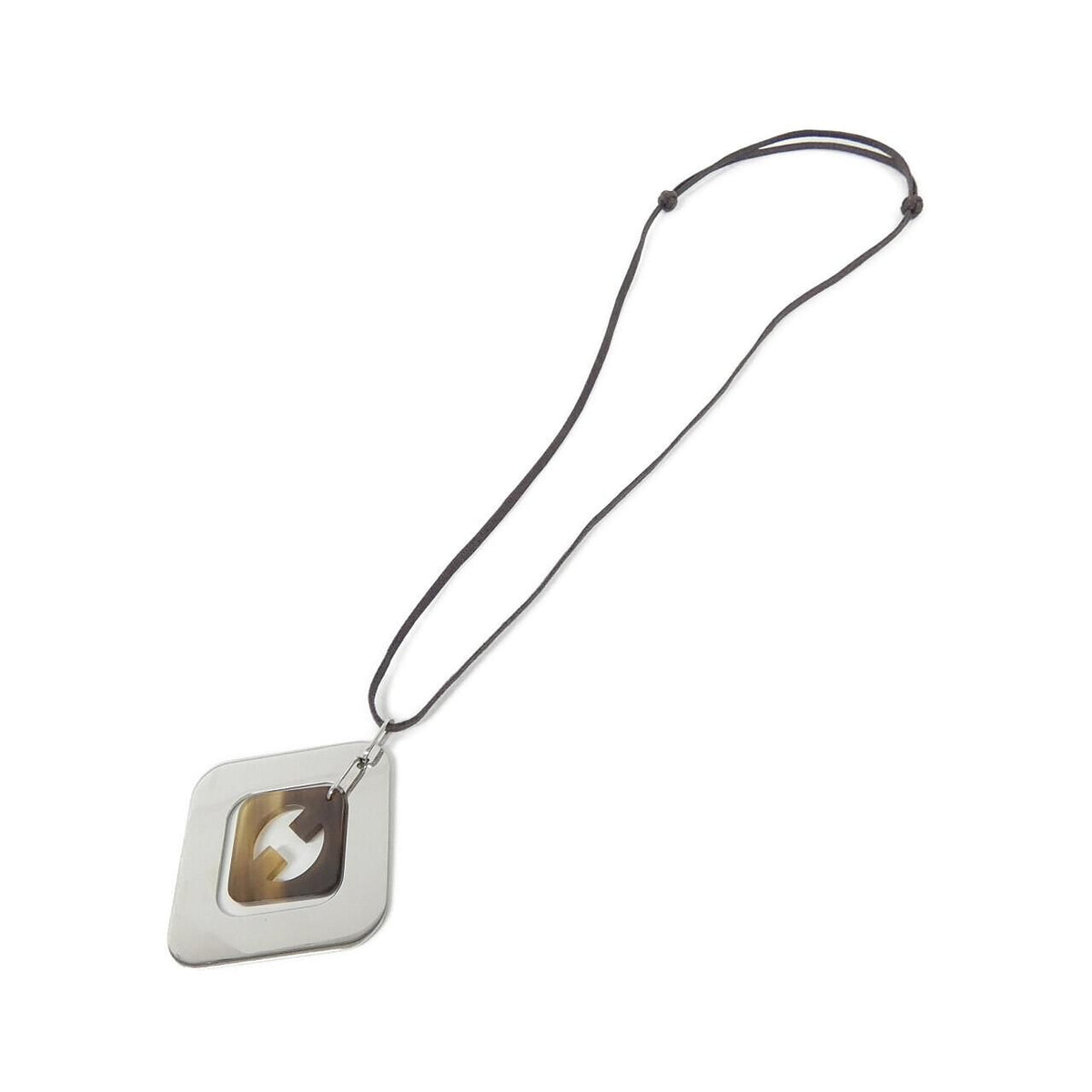 Hermes Perforation Necklace Silver — view 2