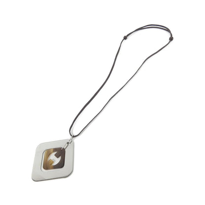 Hermes Perforation Necklace Silver — view 2