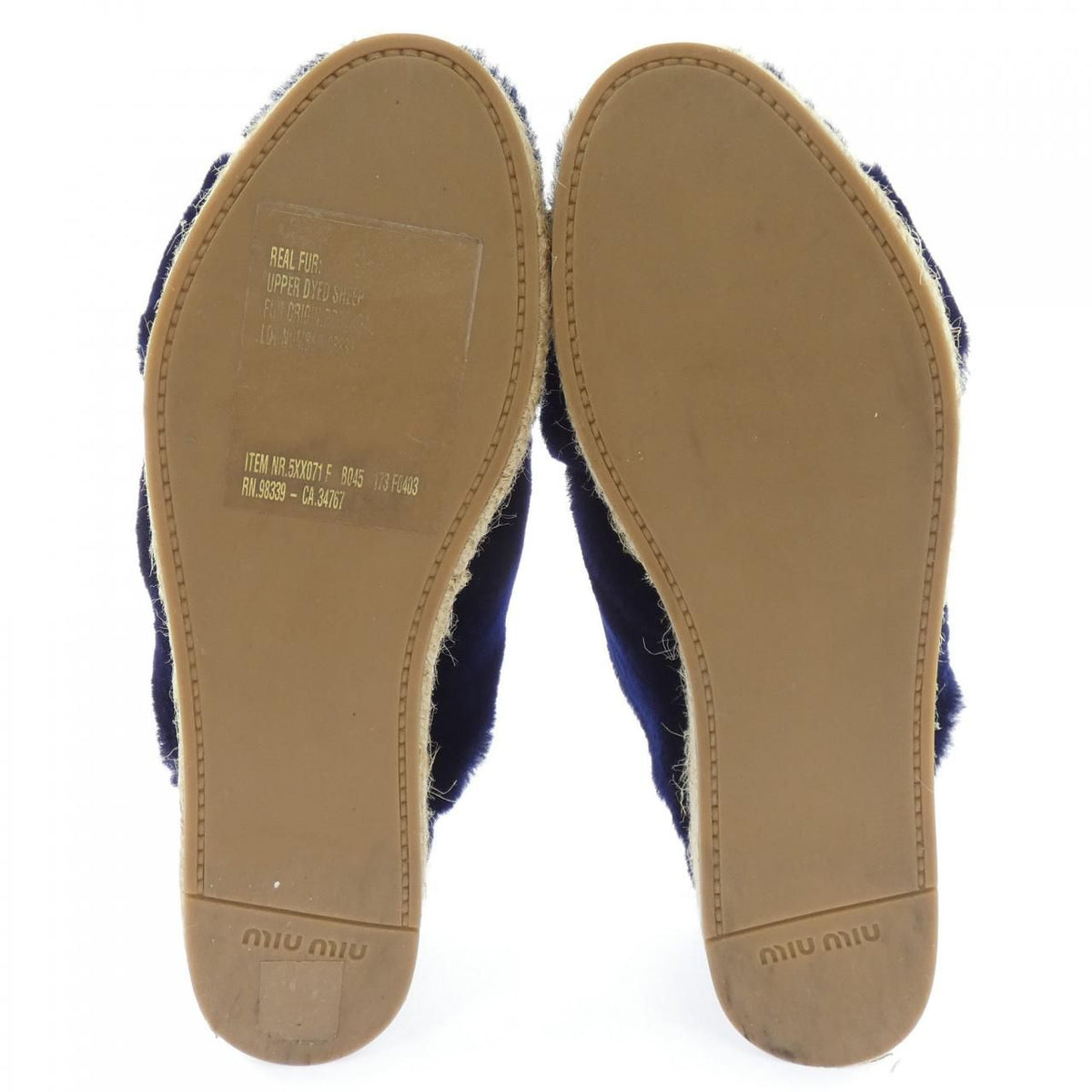 Miu Miu Sandals Navy — view 4