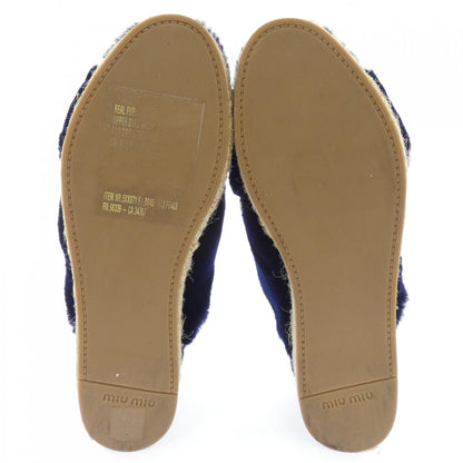 Miu Miu Sandals Navy — view 4