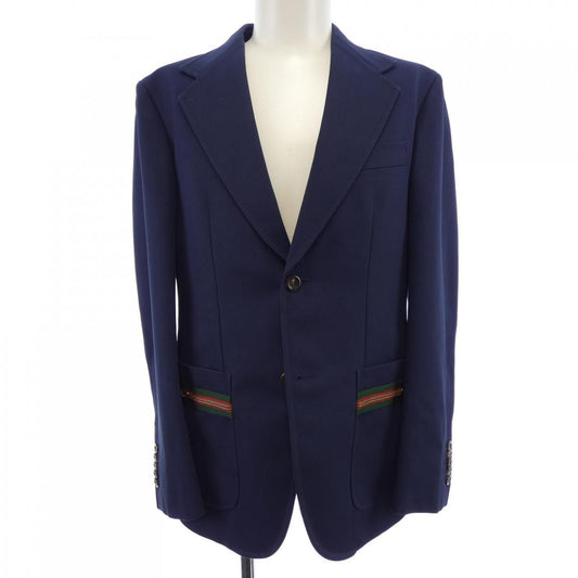 Gucci Web Stripe Detailed Cotton Jacket