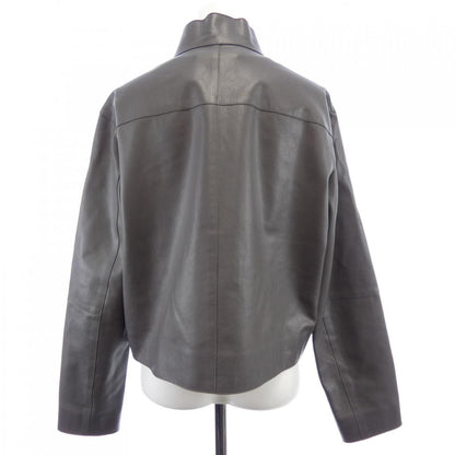 Hermes City Cartouche Clou de Selle Leather Jacket — view 2