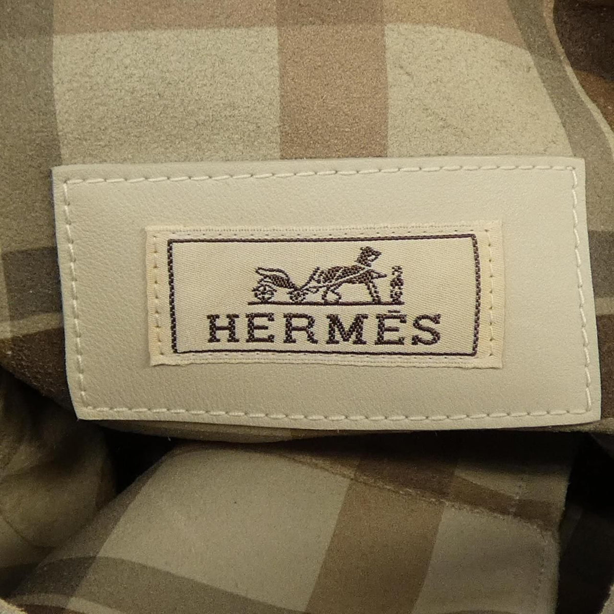 Hermes Leather Coat Beige — view 4