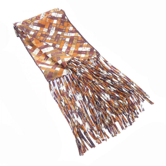 Hermes Stole Scarf Brown