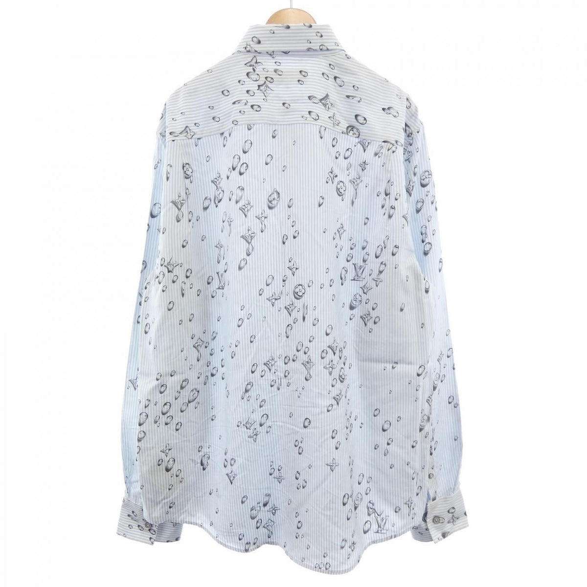 Louis Vuitton Monogram Striped Silk Shirt — view 2