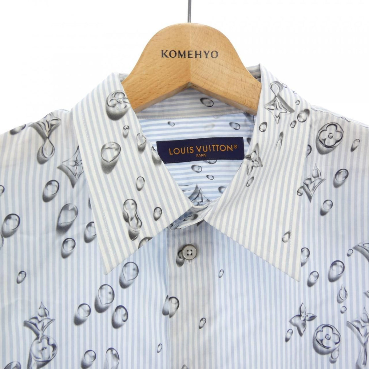 Louis Vuitton Monogram Striped Silk Shirt — view 5