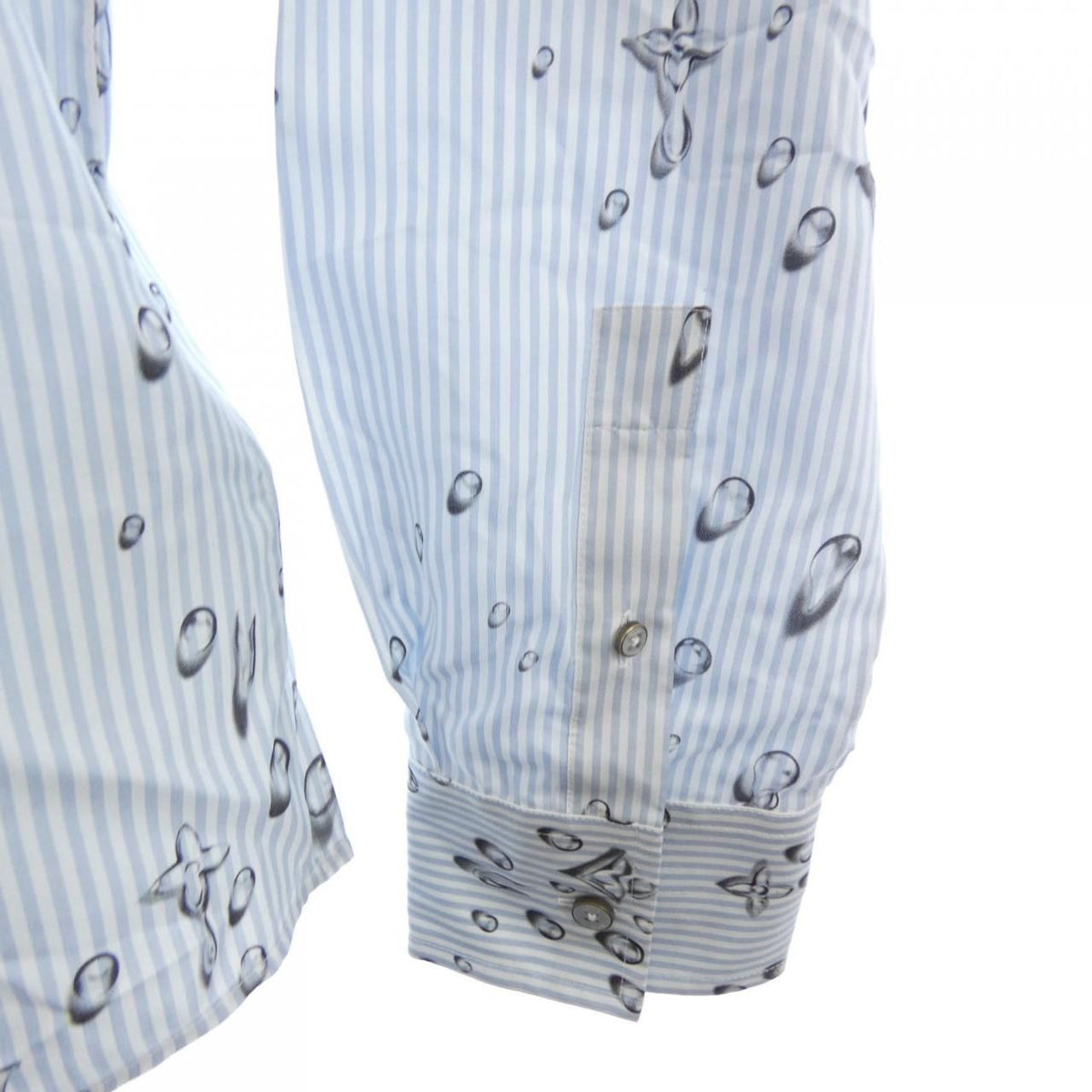 Louis Vuitton Monogram Striped Silk Shirt — view 6