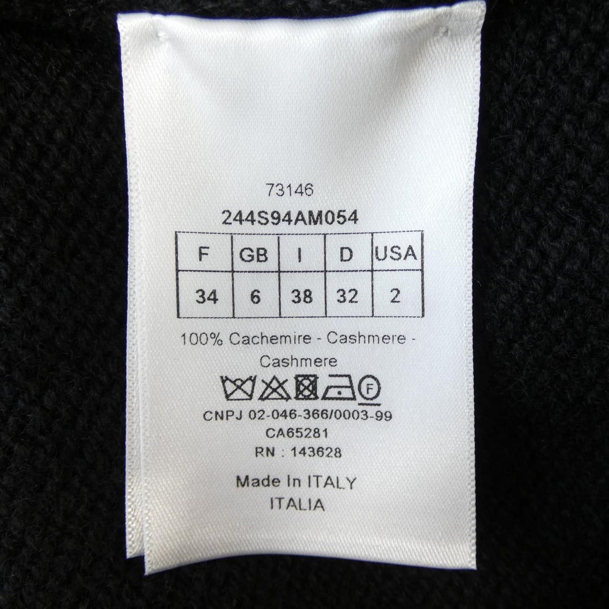 Dior Knit Sweater Black — view 3