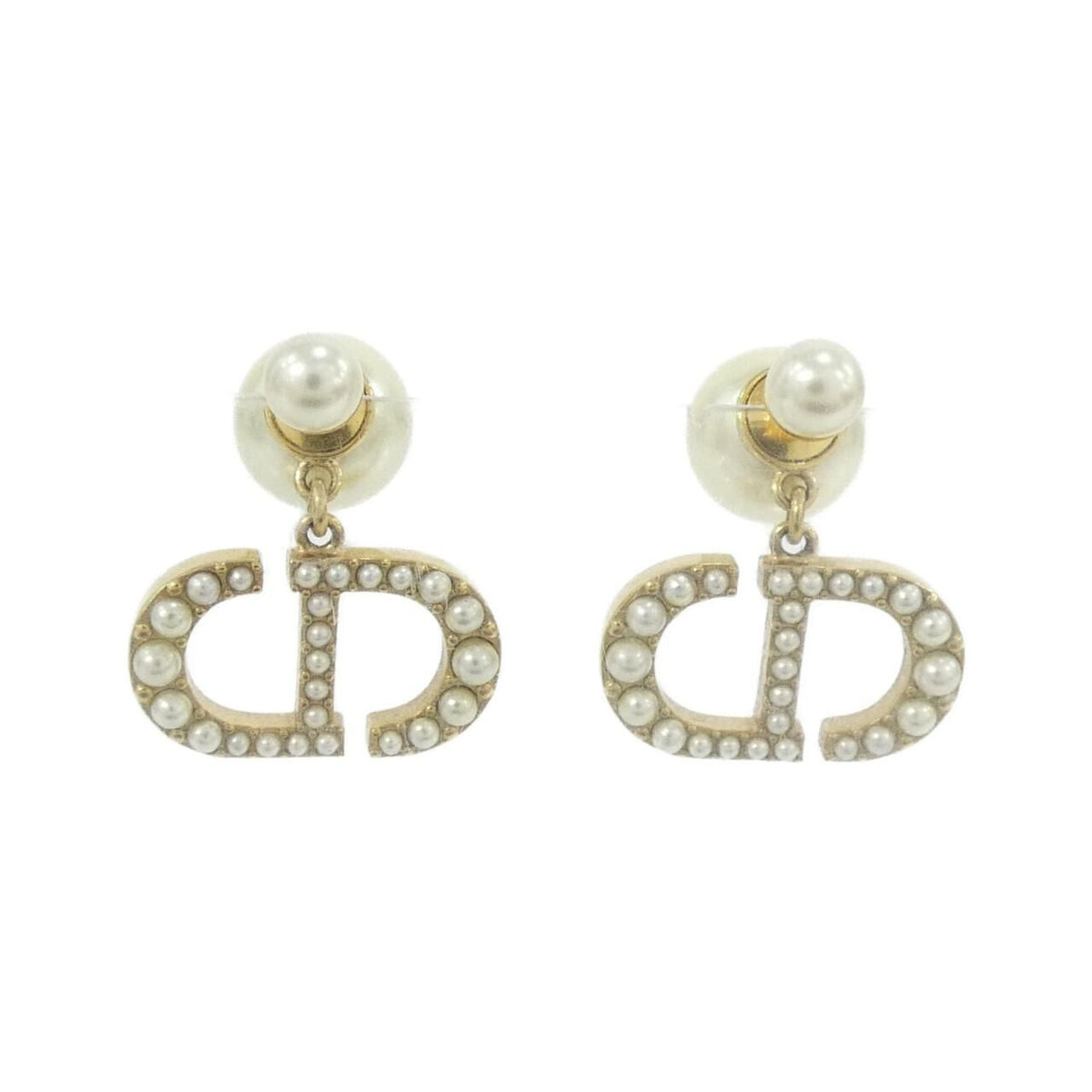 Dior Tribal Earrings Gold