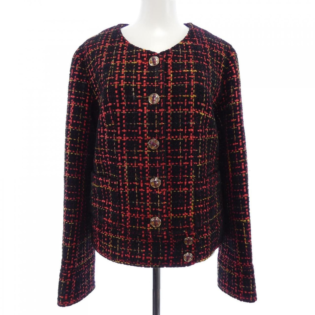 Chanel Collarless Jacket Black