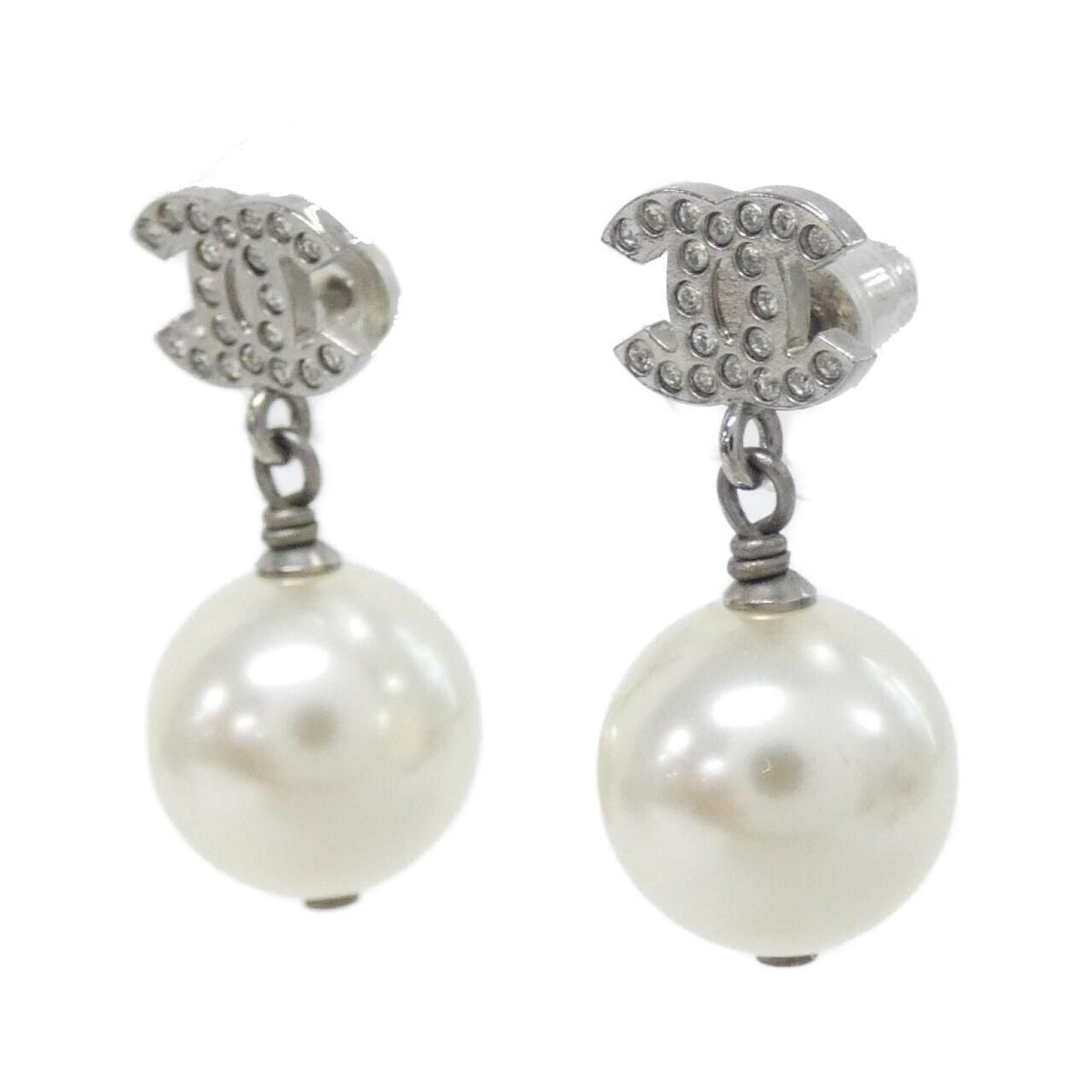 Chanel Earrings Silver — view 2