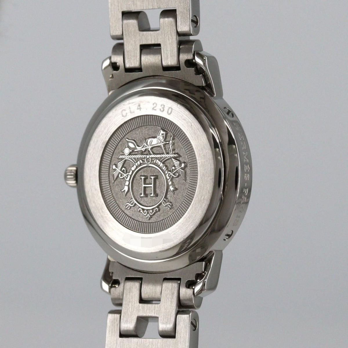 Hermes Clipper Nacre SS Quartz Watch — view 7