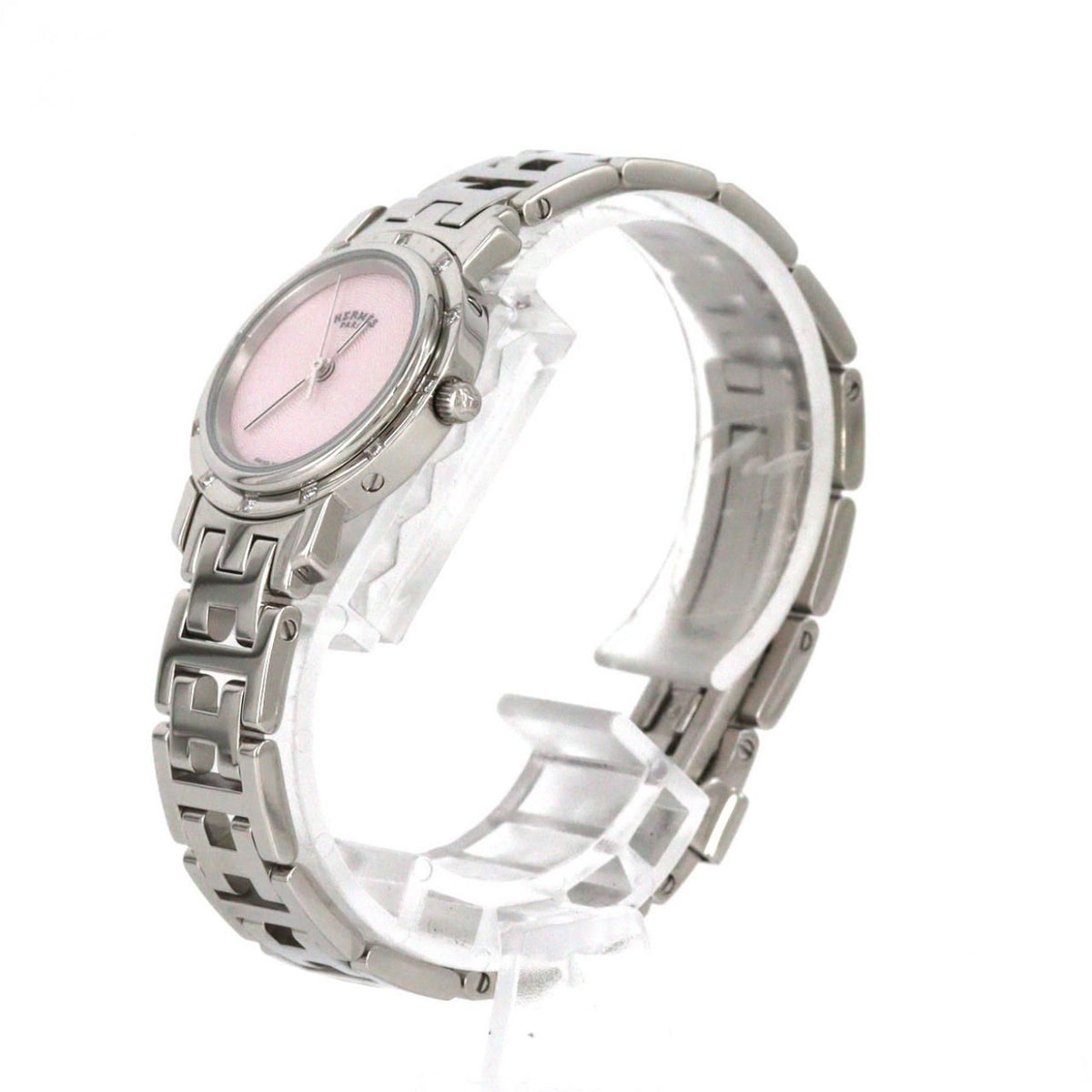 Hermes Clipper Nacre SS Quartz Watch — view 2