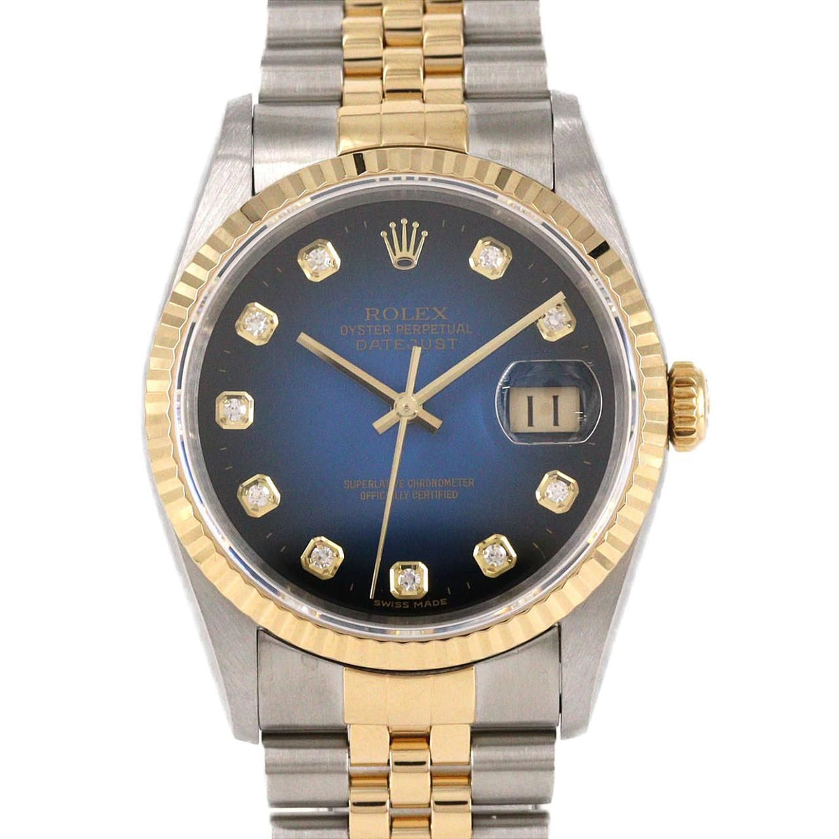 Rolex Datejust Stainless Steel Yellow Gold Automatic