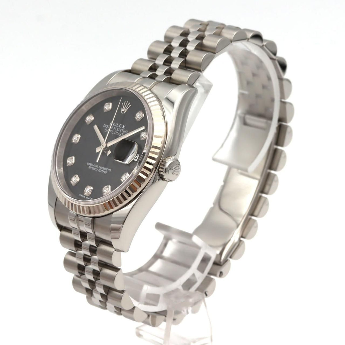 Rolex Datejust Stainless Steel White Gold Automatic — view 2