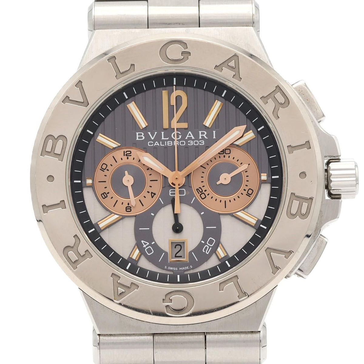 Bvlgari Bulgari Stainless Steel White Gold Automatic