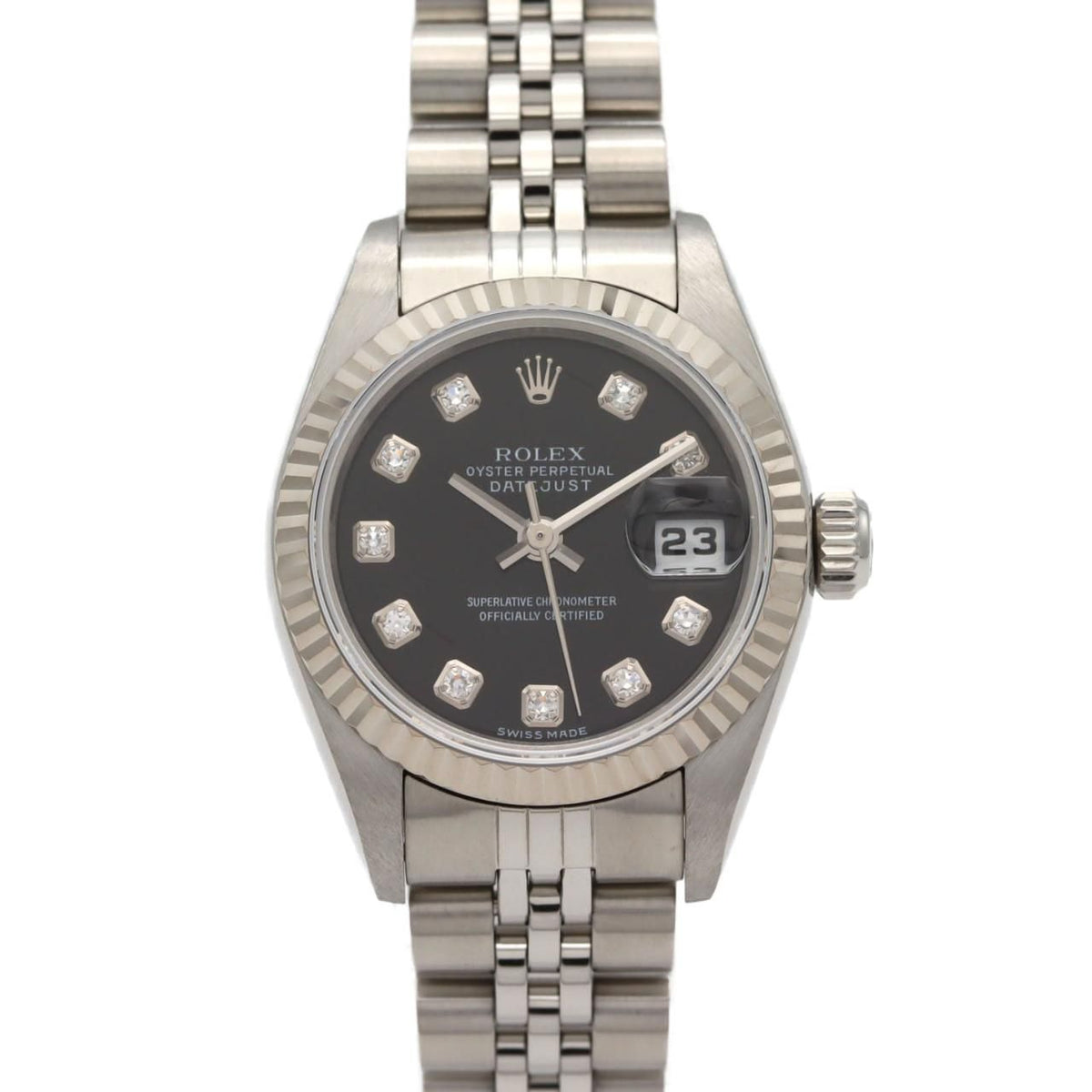Rolex Datejust Stainless Steel White Gold Automatic
