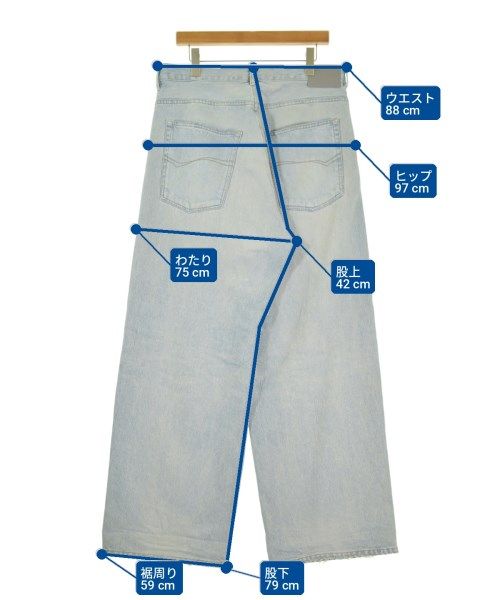 Balenciaga Denim Pants Navy — view 6