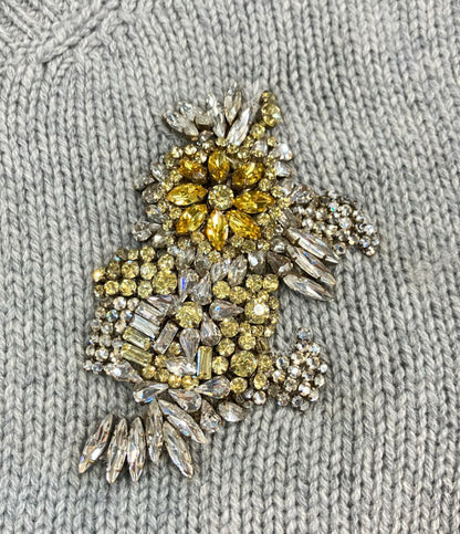 Miu Miu Short Sleeve Knit Bijou 40 Sweater — view 6