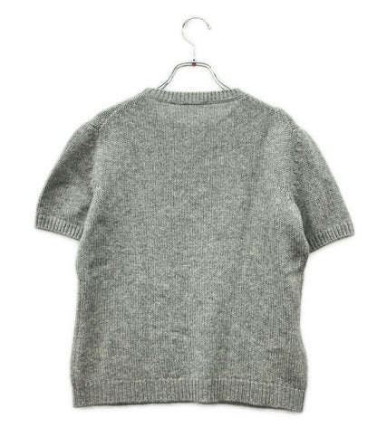 Miu Miu Short Sleeve Knit Bijou 40 Sweater — view 2
