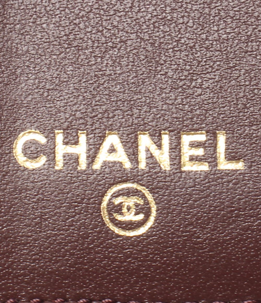 Chanel Trifold Wallet Gold Quilted Caviar Leather — view 5
