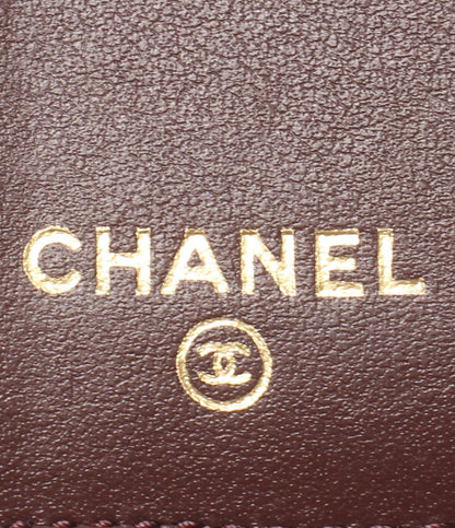 Chanel Trifold Wallet Gold Quilted Caviar Leather — view 5