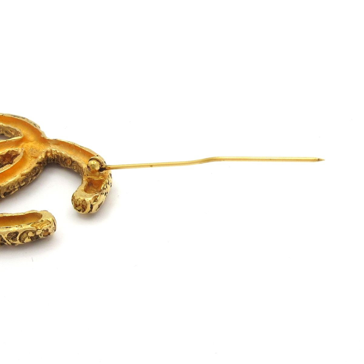 Chanel Brooch Gold CC Logo — view 4