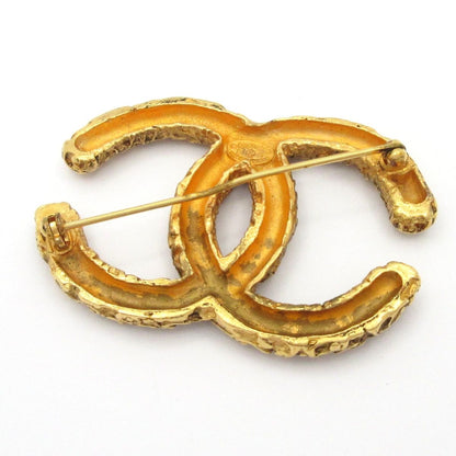 Chanel Brooch Gold CC Logo — view 2