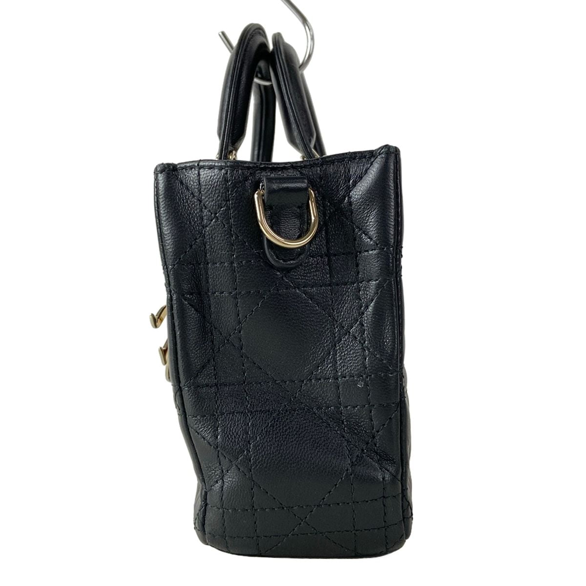 Dior Handbag les Didi Joy Bag Small Lady D-joy Black Gold Lambskin — view 4