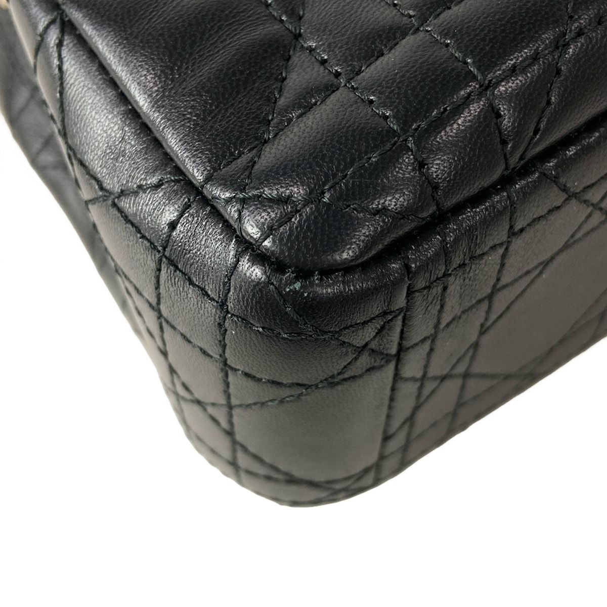 Dior Handbag les Didi Joy Bag Small Lady D-joy Black Gold Lambskin — view 7