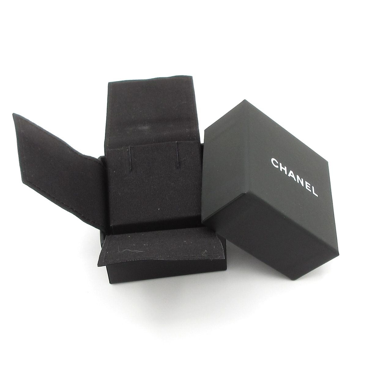 Chanel Earrings Silver Yellow Clear Chick CC Logo — view 7