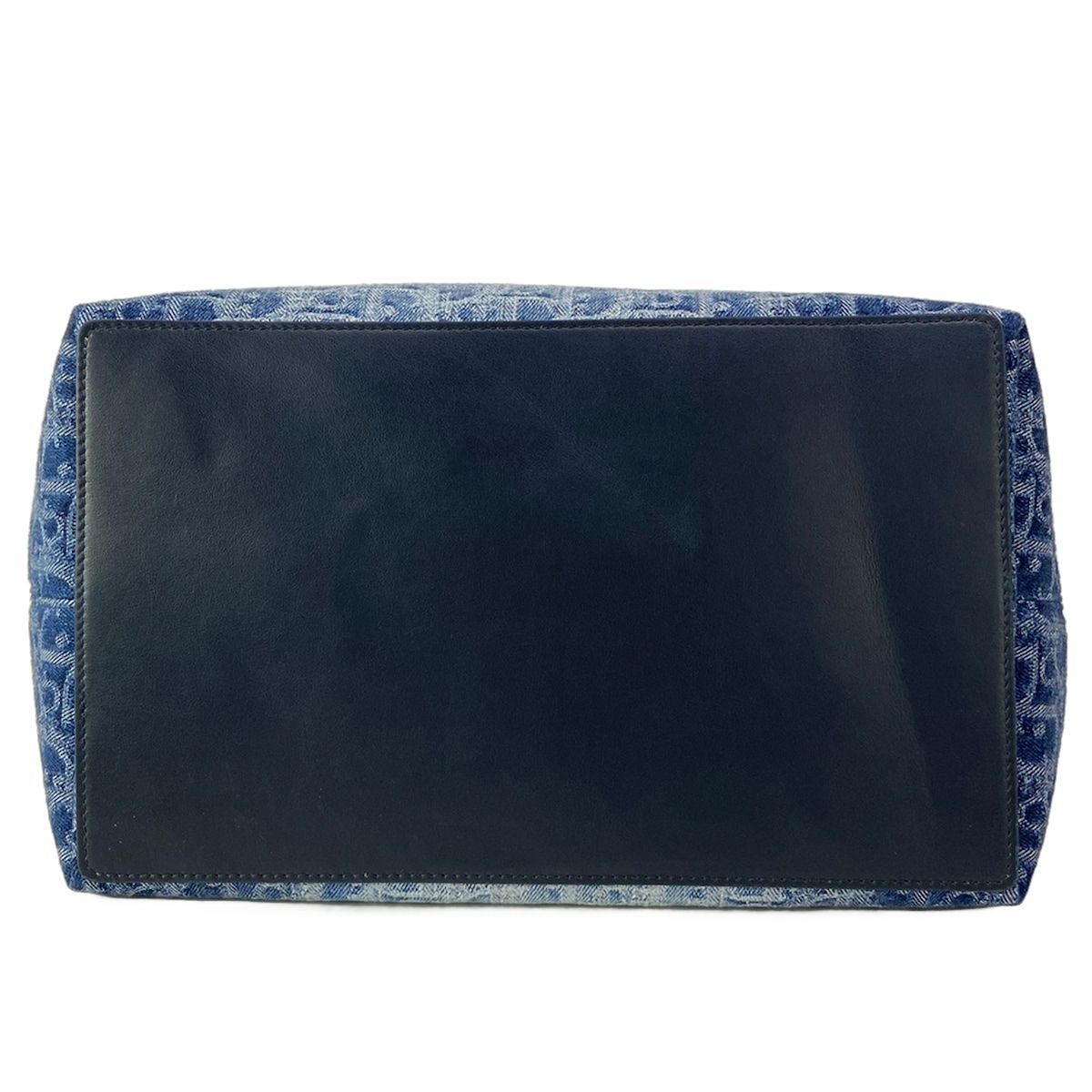 Dior Tote Bag Toujours Medium Blue Dark Navy Denim Oblique — view 5
