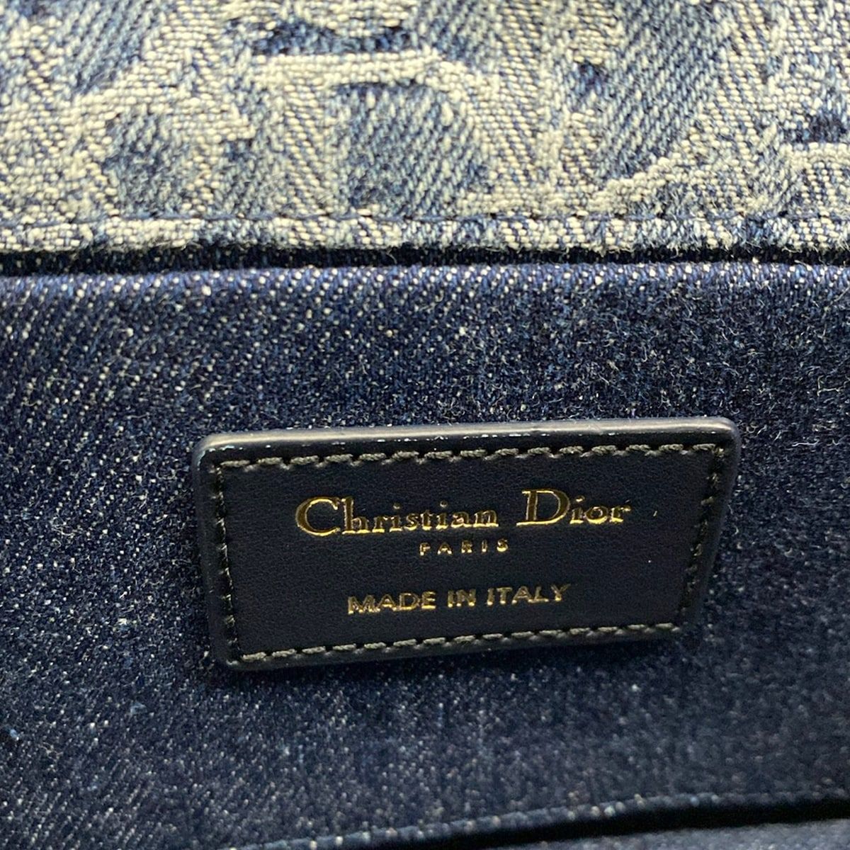 Dior Shoulder Bag East West Blue Dark Navy — view 8