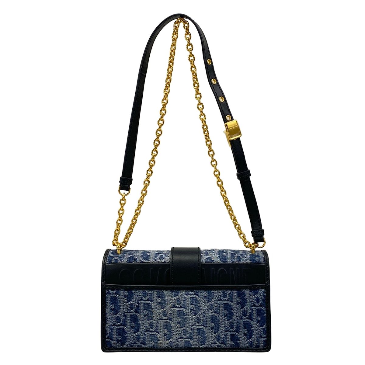 Dior Shoulder Bag East West Blue Dark Navy — view 3
