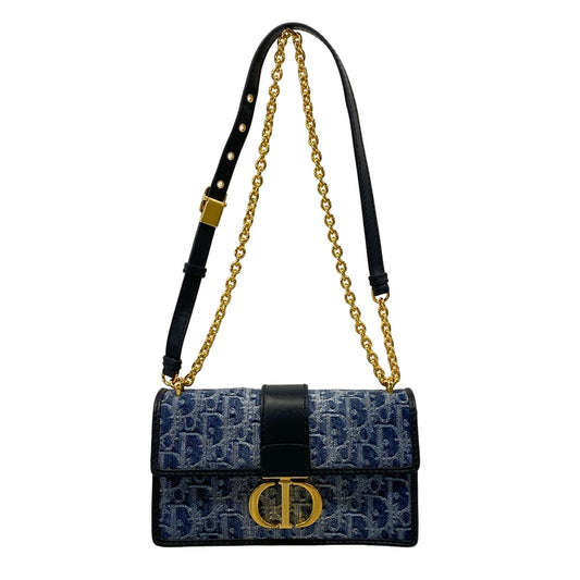 Dior Shoulder Bag East West Blue Dark Navy