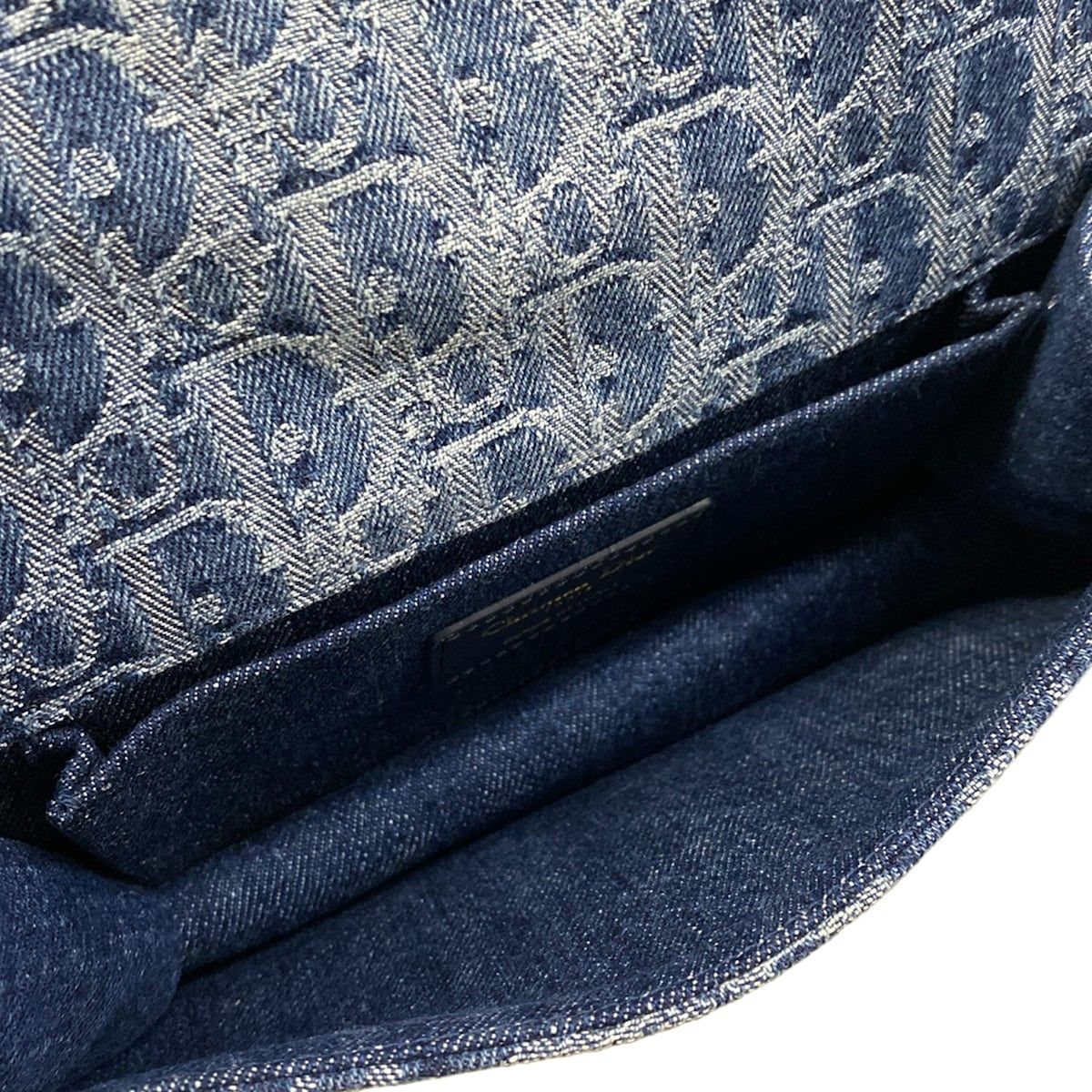 Dior Shoulder Bag East West Blue Dark Navy — view 7