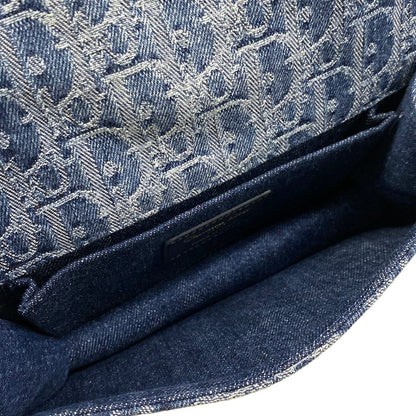 Dior Shoulder Bag East West Blue Dark Navy — view 7