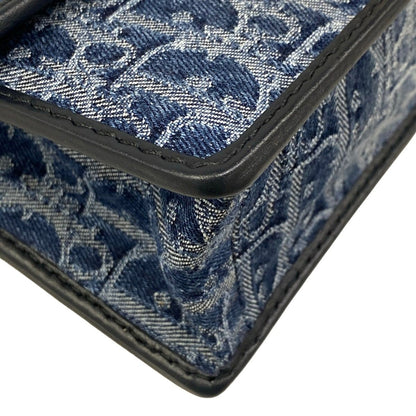 Dior Shoulder Bag East West Blue Dark Navy — view 6
